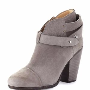 NIB $525 Rag & Bone 'Harrow' Ankle Boots in Granite Suede - size 36 / 6!